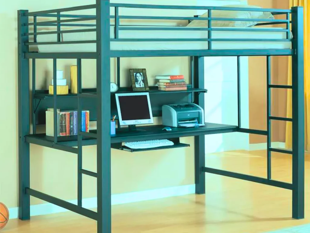 Loft Bed with Desk for Adults