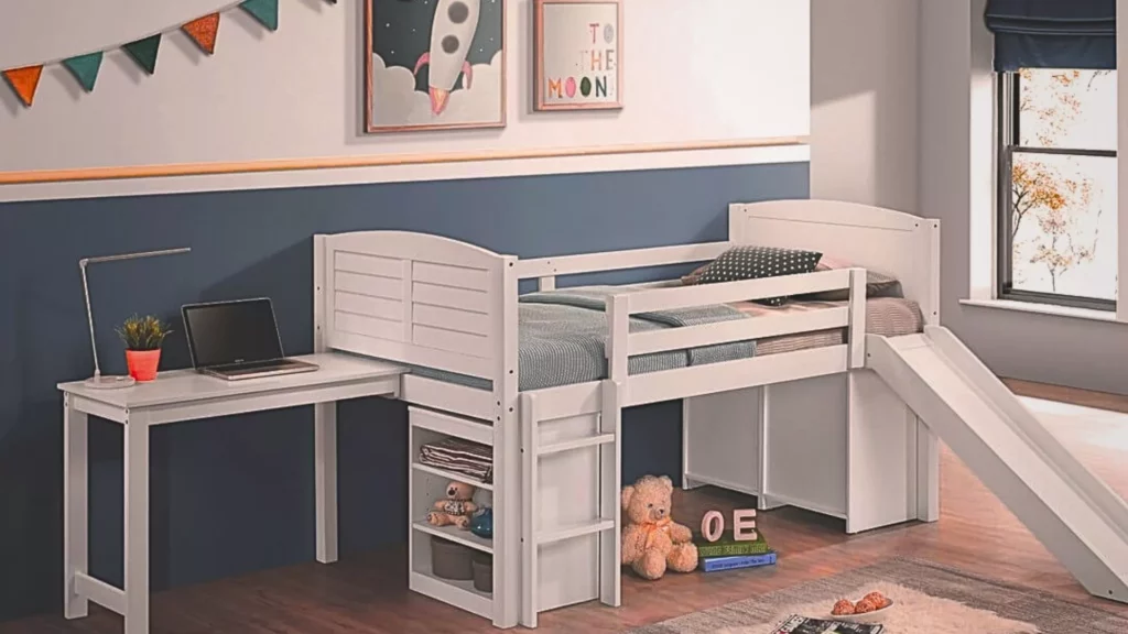 Loft Bed with Desk for Adults