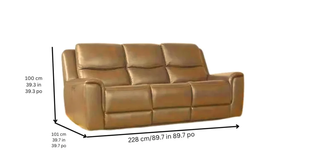 Ridgewin Leather Power Reclining Sofa