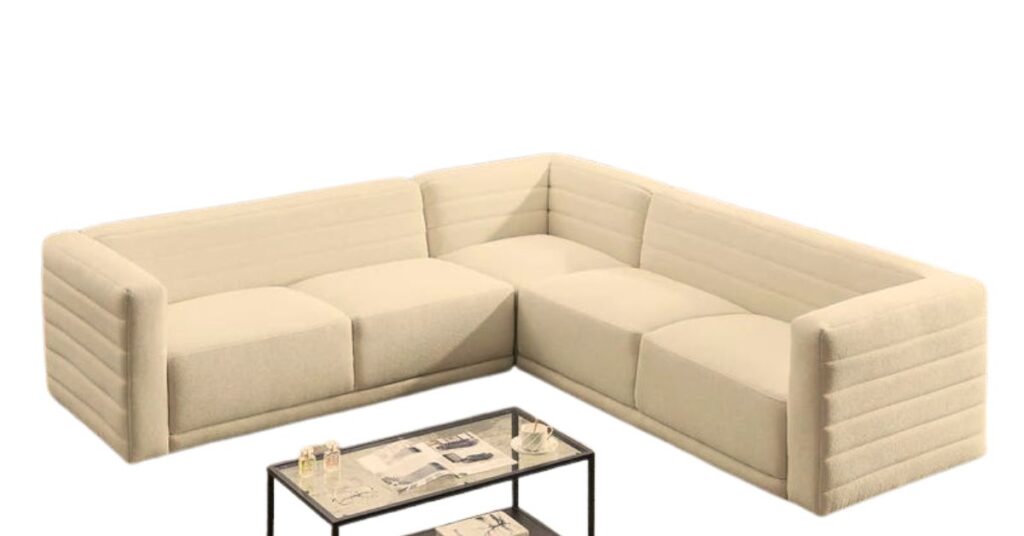 cream corner sofa